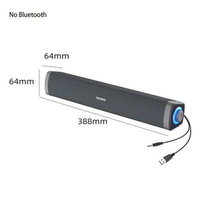 Altoparlante cablato per computer 4D Barra Bluetooth Suono stereo Subwoofer Altoparlante soundbar surround per MacBook Laptop Notebook Gioco per PC