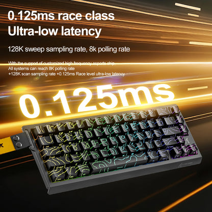 X68HE ATTACK SHARK Tastiera da gioco magnetica meccanica cablata per Pro Gaming Trigg rapido 0,01 mm 8000 Hz SOCD/Rs 0,125 ms 128 K Velocità
