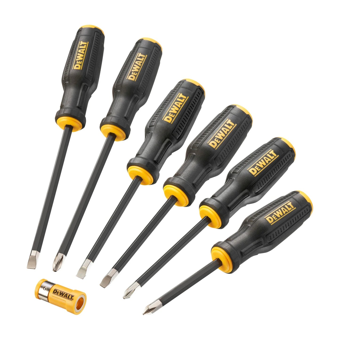 DeWalt Set Cacciaviti Con Punte In Acciaio Ad Alto Tenore Di Carbonio 6 Pezzi DWHT62056-0