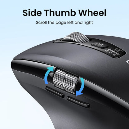 Mouse Senza Fili Ergonomico con DPI 5000 Bluetooth 5.4 e 2.4 GHz MacBook Tablet Laptop PC