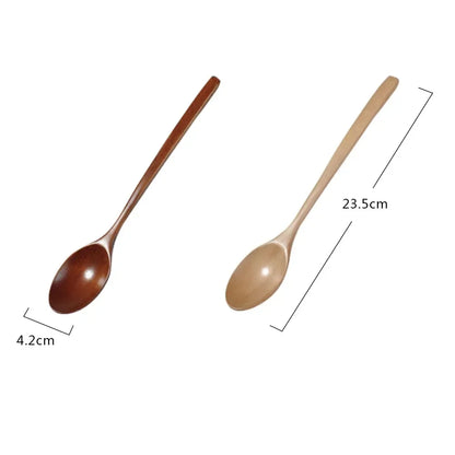 Set Utensili Da Cucina In Legno Cucchiai Per Zuppa Cucchiaini Da Tè E Miele Strumenti Di Cottura