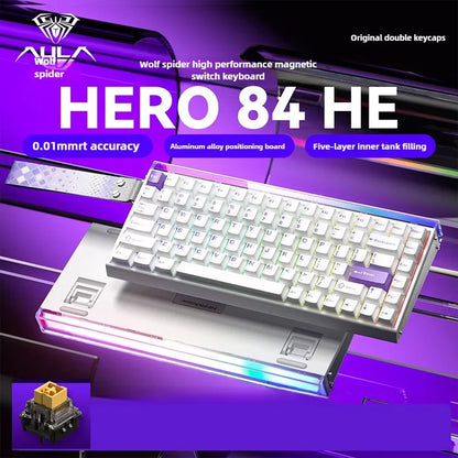 Tastiera Meccanica Da Gioco Aula Hero 84HE Con Interruttore Magnetico RGB Ergonomia