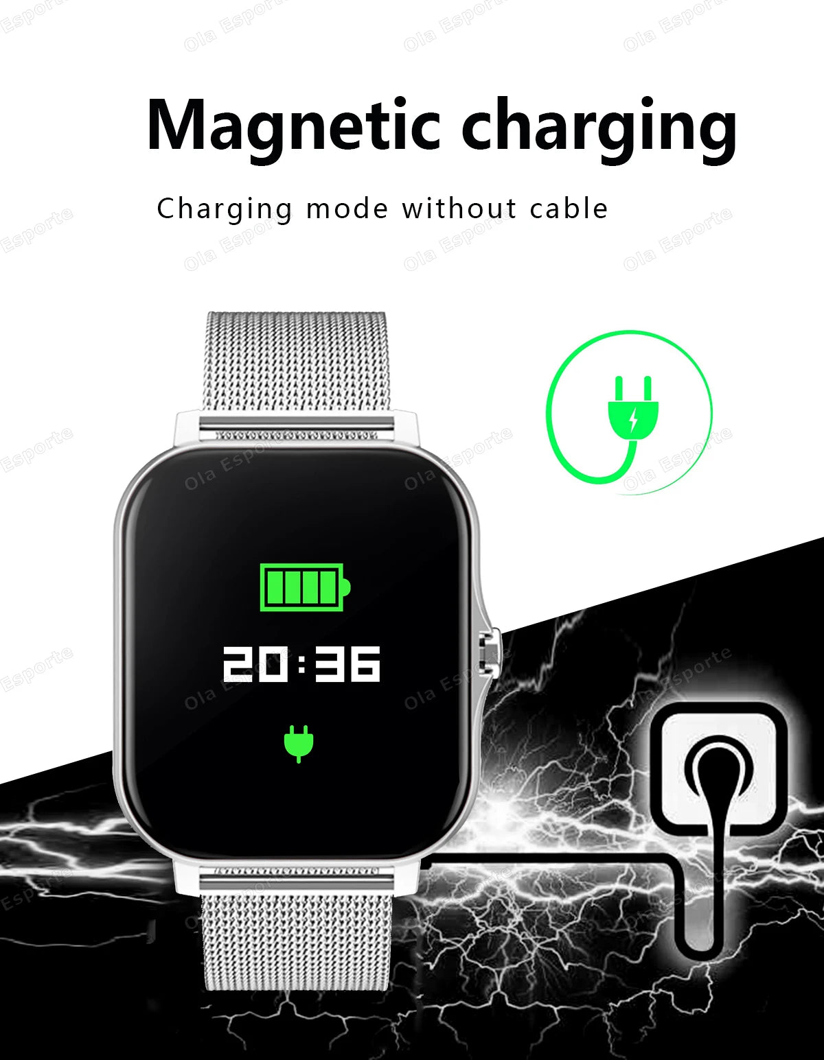 20226 Nuovo smartwatch da 1,83 pollici Notifiche di chiamata Monitoraggio del sonno Monitoraggio dell'attività Smart Watch compatibile con Android e iOS
