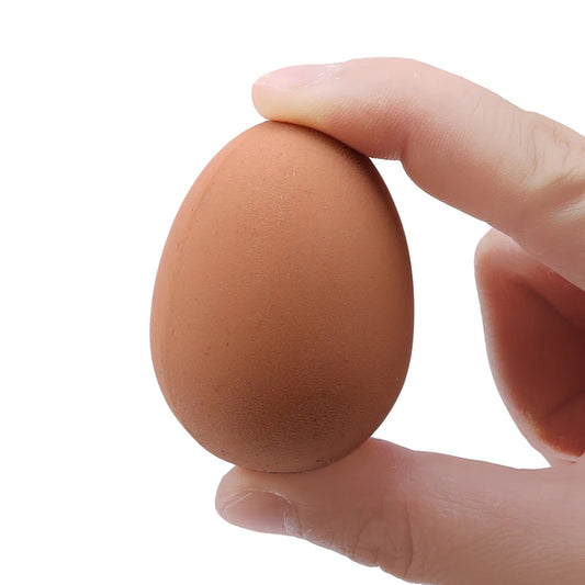 Uova Rimbalzanti Realistiche In Gomma Per Animali Domestici Gioco Da Fattoria Modello Nidificante Pollo Gallina