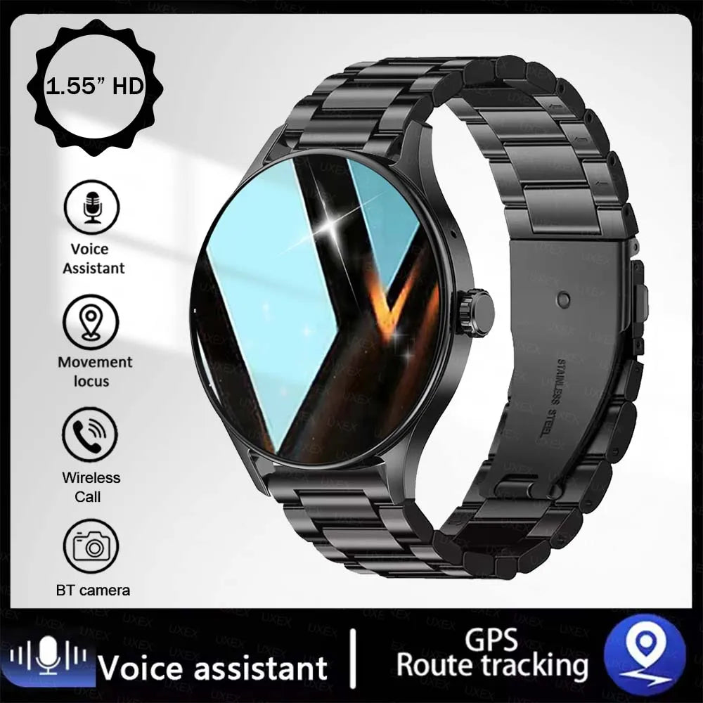 Orologio Intelligente Alla Moda Con Schermo Da 1,55 Pollici Hd Controllo Chiamate Bluetooth E Monitoraggio Attività
