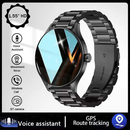 Orologio Intelligente Alla Moda Con Schermo Da 1,55 Pollici Hd Controllo Chiamate Bluetooth E Monitoraggio Attività