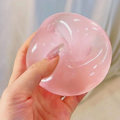 Giocattoli Squishy di maltosio blu Giocattolo sensoriale antistress Giocattolo di decompressione a rimbalzo lento di maltosio blu trasparente simulato morbido