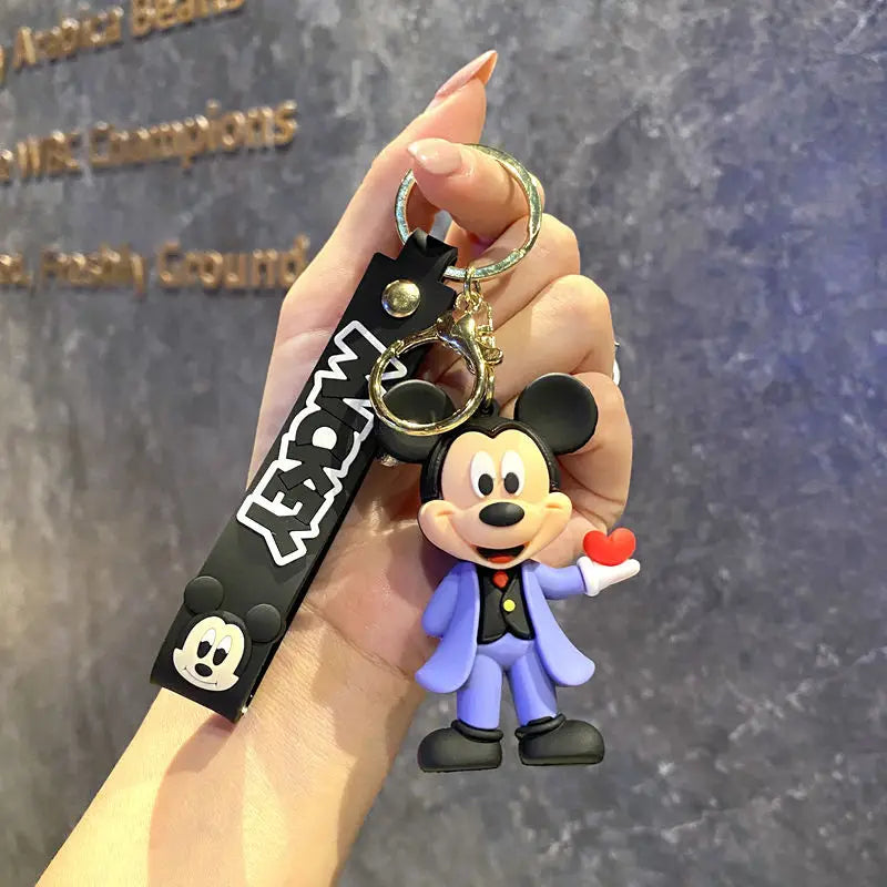 Portachiavi Anime di Halloween con Mickey, Portachiavi Cartoon Carino di Minnie, Ciondolo per Borsa Studenti, Portachiavi di Topolino, Regali di Natale