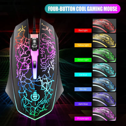 Combo Tastiera Meccanica Da Gaming Cablata Con Led Retroilluminata E Mouse Incluso