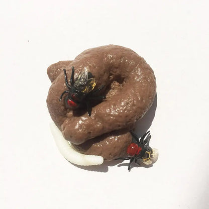 Giocattolo Realistico A Forma Di Cacca Per Adulti, Umoristico E Sicuro, Diametro 4 Cm Spessore 1,5 Cm