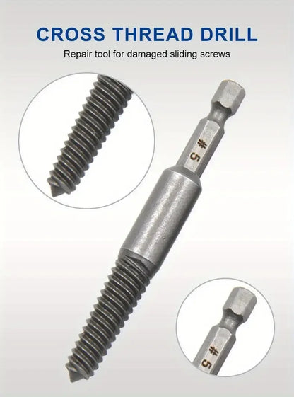 Set Estrattori Per Viti A Testa Rotta Con Codolo Esagonale 10 Pezzi Per Trapano Elettrico