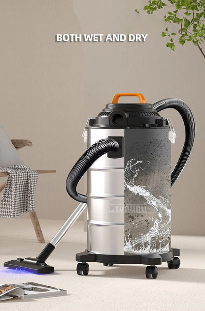 Aspirapolvere industriale 30L Aspiradora commerciale di grande capacità 1800W Spazzatrice aspirapolvere umido e secco ad alta potenza
