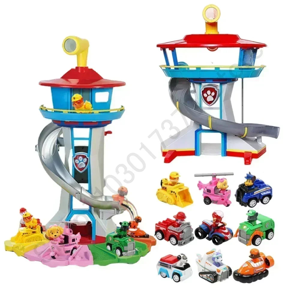 Paw Patrol Set di giocattoli Cartoon Anime Figure Patrol Canine Chase Skye Rimbalzo Bicicletta Decorazione della casa Regali di compleanno di Natale per bambini