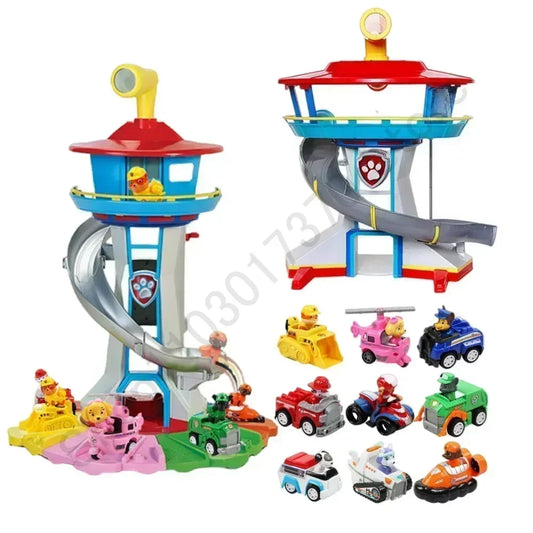 Paw Patrol Set di giocattoli Cartoon Anime Figure Patrol Canine Chase Skye Rimbalzo Bicicletta Decorazione della casa Regali di compleanno di Natale per bambini