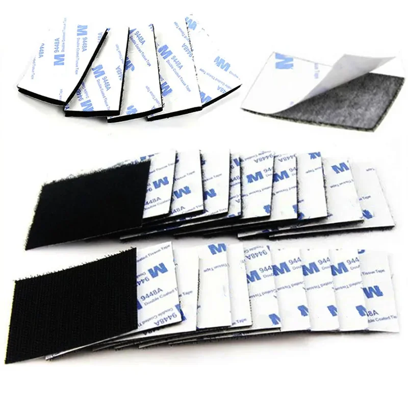 Nastro Velcro Autoadesivo Forte In Nylon Con Colla 10 Pezzi Per Fai Da Te E Artigianato