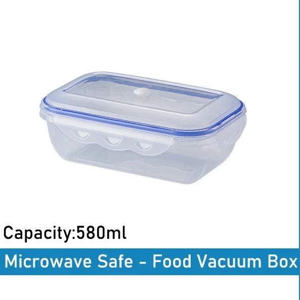 1/3PCS Scatola di Conservazione degli Alimenti Sottovuoto Contenitore di Immagazzinaggio Frigo Organizzatore Microonde Sicuro Conservazione Fresca Scatola di Tenuta Dispenser di Alimenti