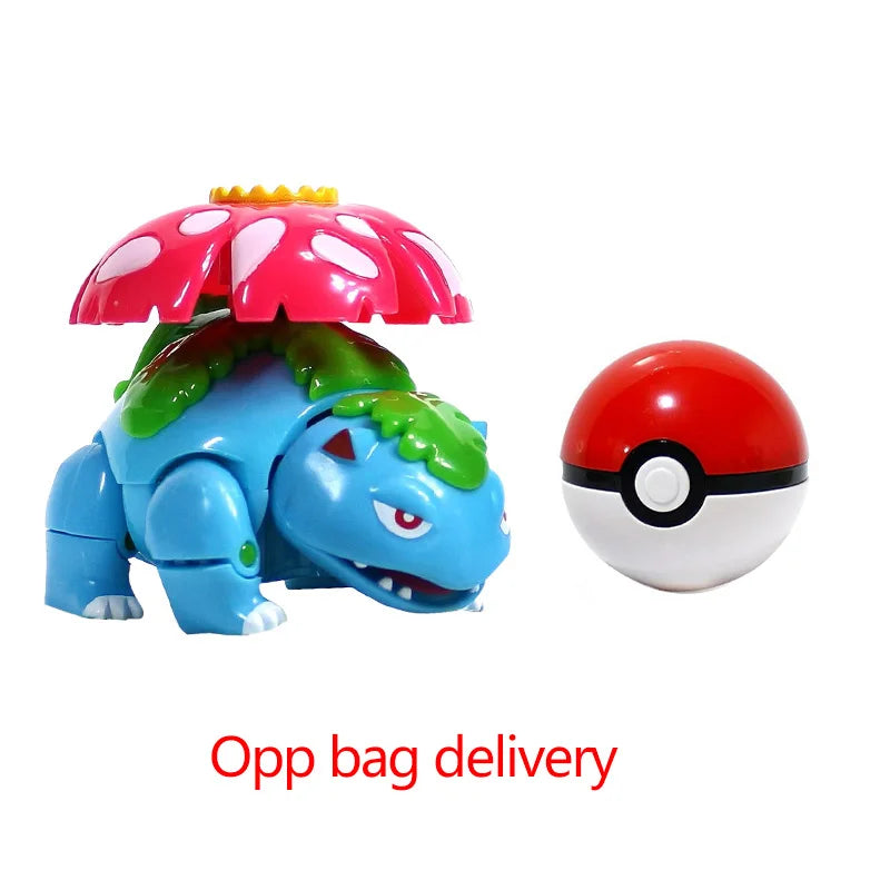 Pokemon Pokeball Figura Palla Pikachu Charizard Mewtwo Mew Eevee Gengar Lapras Blastoise Venusaur Gyarados Giocattolo Educativo Per Bambini