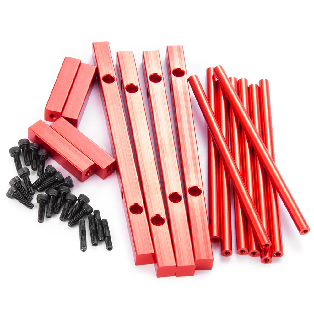 Decorazione Auto RC Mini Jack Stand Con Gancio Rimorchio E Rete Per Bagagli 1 18 E 1 24 Scale