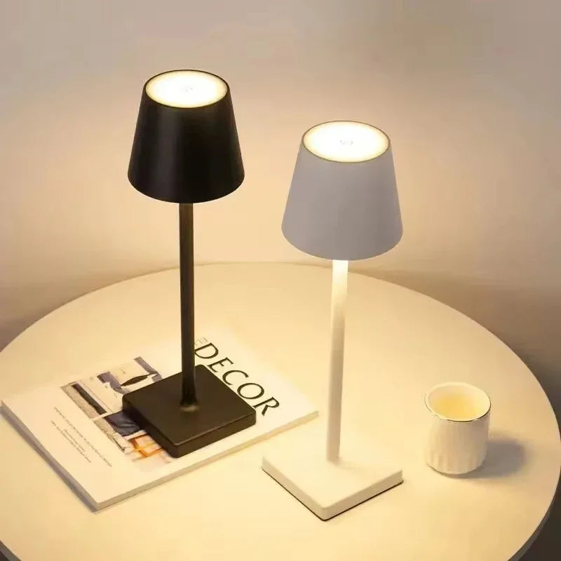 Lampada Da Tavolo Led Dimmabile Al Tocco Ricaricabile Senza Fili Design Nordic Per Cameretta E Scrivania