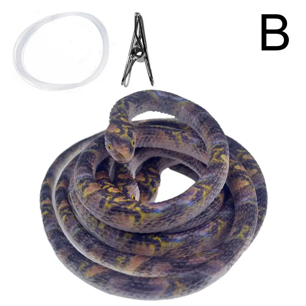 Serpente Di Gomma Finto 70 cm Realistico Per Scherzi Giocattolo Spaventa Regalo