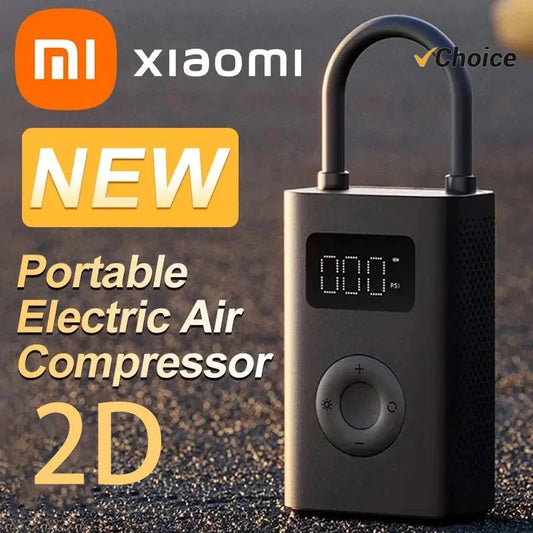 Nuovo 2025 Xiaomi Norma Mijia Pompa di Aria 2D 25% Velocità Boost Compressore D'aria Elettrico Portatile Tesoro 150PSI Tipo-C LED Multitool Gonfiatore