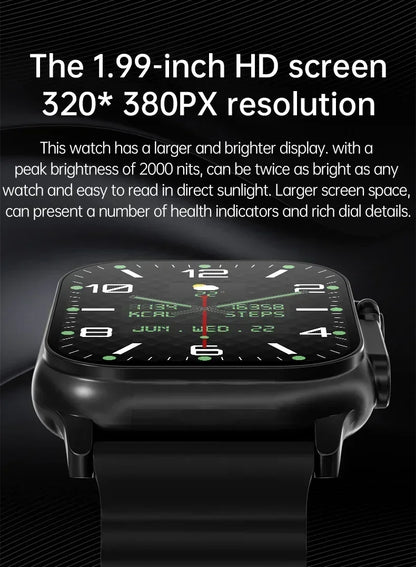 Nuovo Smartwatch 2026 Watch 10 Ultra 49mm con NFC, GPS, Chiamate Bluetooth, Musica BT, Giochi e Ricarica Wireless per Uomo e Donna