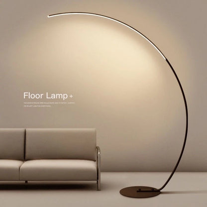 Lampada Da Terra Moderna A Arco Nordico Con LED Dimmabile E Telecomando Per Soggiorno E Camera Da Letto