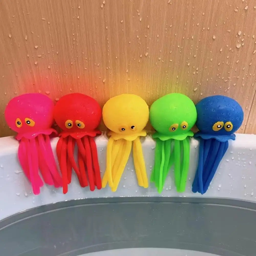 Polpo Giocattolo D'Acqua Per Bagno Dei Bambini Con Spray Creativo Antistress Divertimento