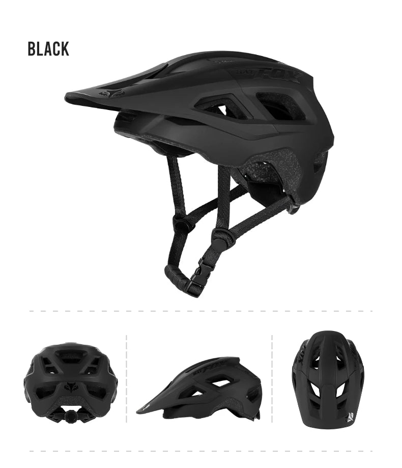 Casco Da Bicicletta Batfox Speedframe MTB Leggero Con Certificazione CE Aerodinamico E Protezione Affidabile