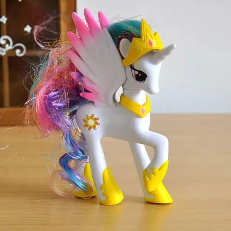 Set di giocattoli My Little Pony Fluttershy Rainbow Dash Twilight Sparkle Princess Cadence Luna Regalo a mano