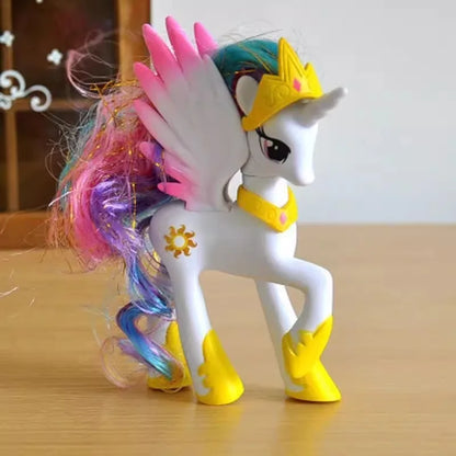 Set di giocattoli My Little Pony Fluttershy Rainbow Dash Twilight Sparkle Princess Cadence Luna Regalo a mano