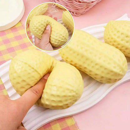 1 pz Pallina Antistress a Forma di Arachide, Giocattolo Morbido e Croccante, Giocattolo Sensoriale ASMR Anti-Stress