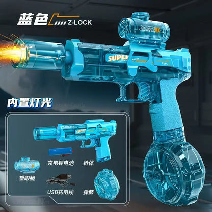 Pistola Ad Acqua Elettrica Luminosa A Lungo Raggio Per Esterni Gioco Estivo Per Adulti E Bambini
