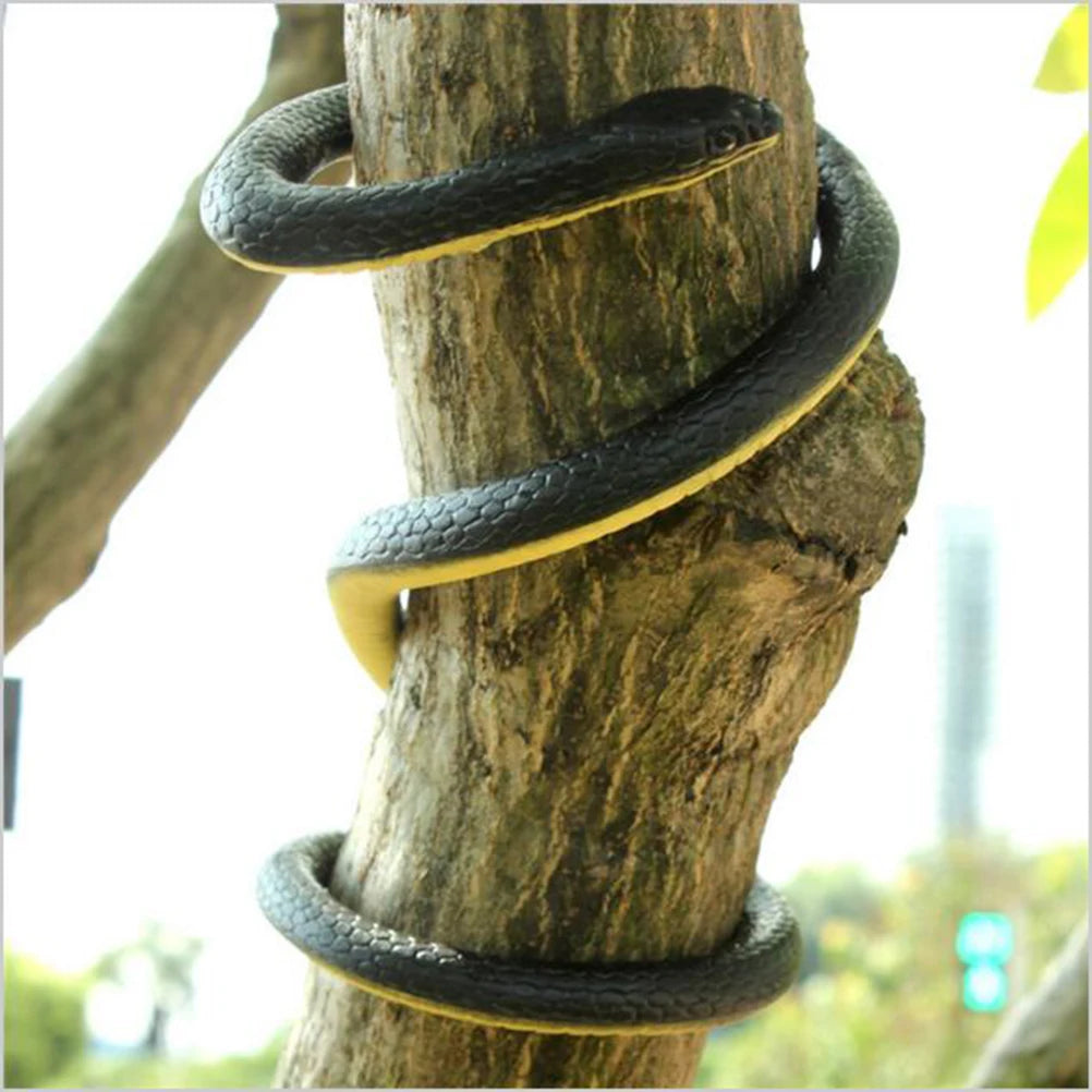 Serpente Giocattolo In Gomma Morbida 130 Cm Realistico Per Scherzi Esterni Da Giardino