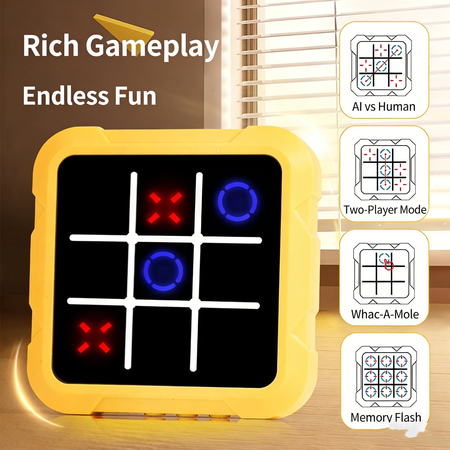 Scacchiera Elettronica Multifunzionale Tris Educativo Interattivo Per Bambini Genitori Figli