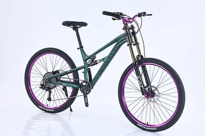 Bicicletta Da Uomo 26 Pollici Con Sospensione Completa Freni A Disco E Telaio In Acciaio Hi Ten