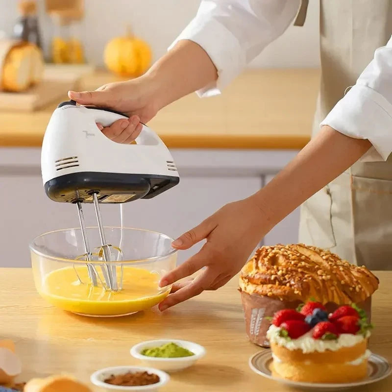 Frullatore Elettrico Portatile a 7 Velocità per Dolci Creme e Impasti Domestici