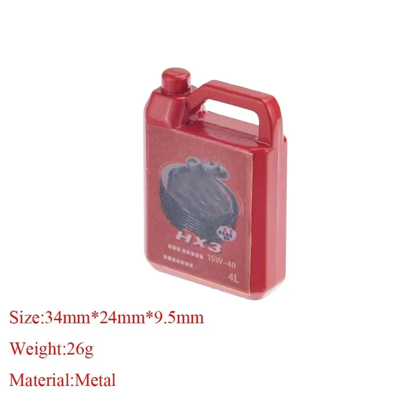 Barile Di Olio Estintore Decorativo Per Modelli RC 1 10 Crawler Traxxas TRX4 Defender Axial SCX10 RC4WD