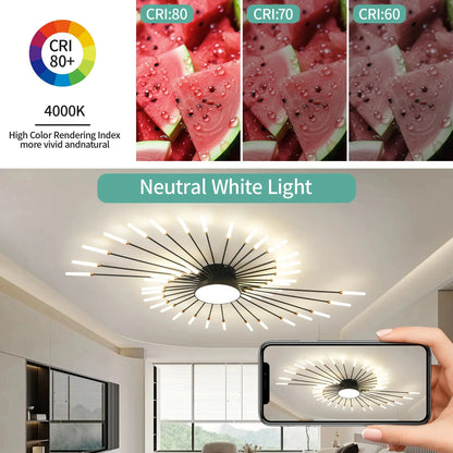 Lampada Da Soffitto Led A Forma Di Fiore Per Soggiorno E Camera Da Letto, Luce Moderna Sala Da Pranzo