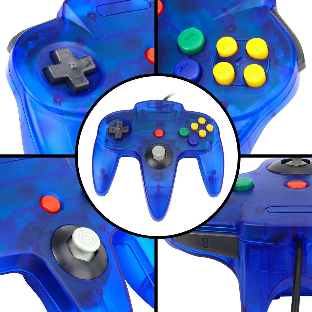 Gamepad cablato a 8 colori per console N64 Joypad Control per N64 Joystick classico Console di gioco retrò Accessori per gamepad