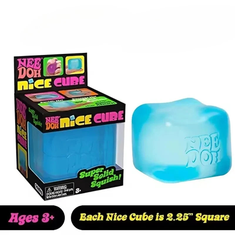 Schylling Nee Doh Nice-Sicle Cubo Sensoriale, Giocattolo Morbido Antistress, Ideale per Ansia e Concentrazione