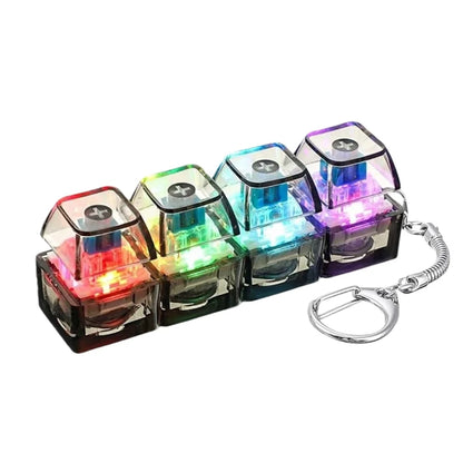 Portachiavi Tastiera Luminosa Antistress Con Pulsante Led Per Persone Ansiose Accessorio Da Scrivania