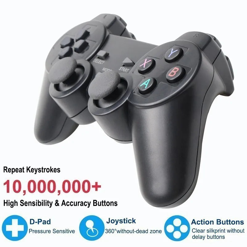 2 controller di gioco wireless 2.4G senza ritardo per PC, joystick USB per PC, Android TV, compatibili con GD10/M8/G5/G11 Pro GAME BOX