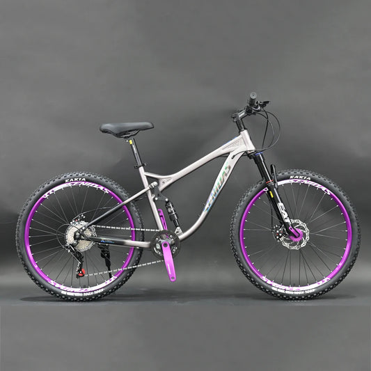 Bicicletta da Montagna 26 Pollici 8 Velocità Adulti con Telaio in Acciaio e Freni a Disco