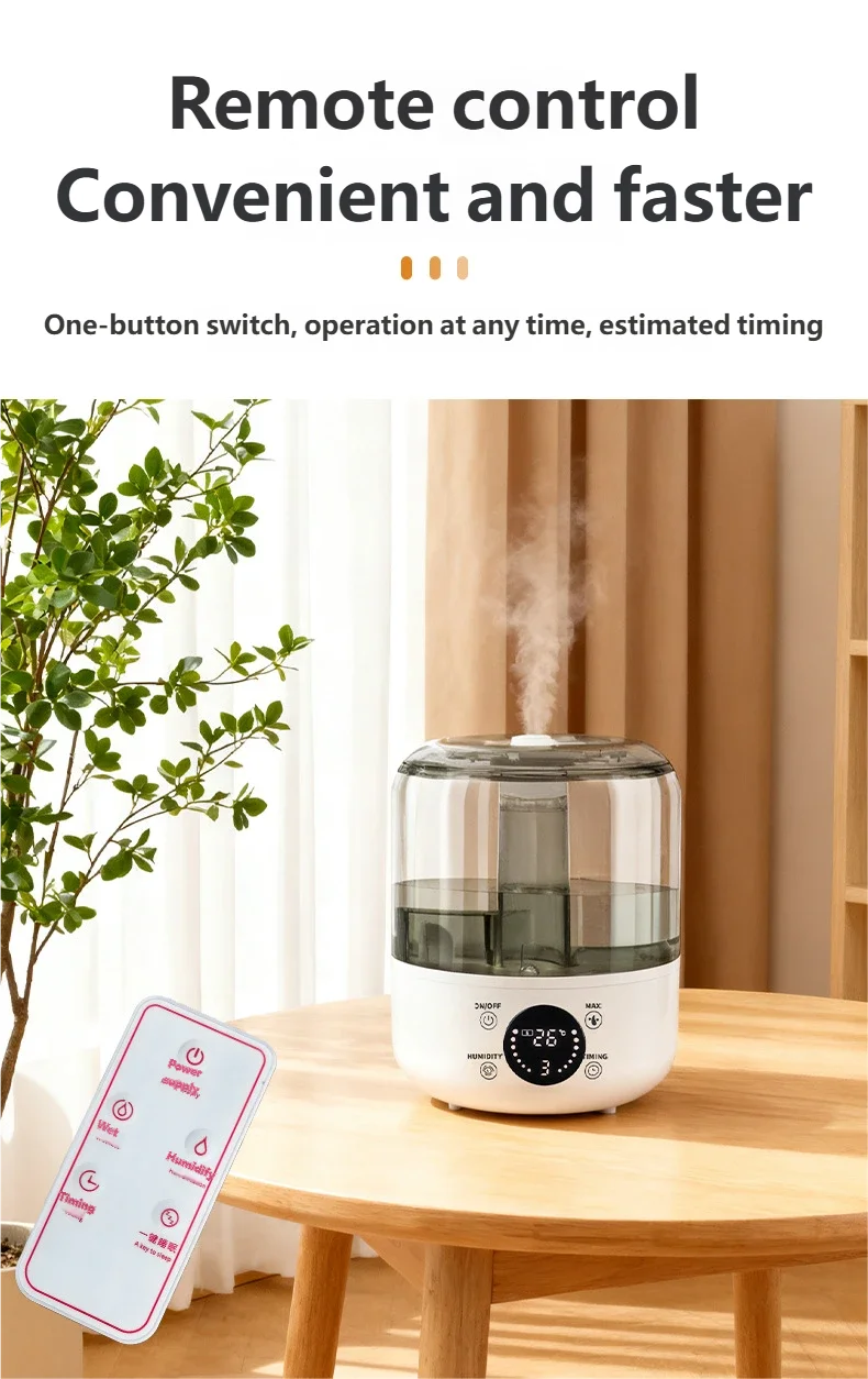 Diffusore Di Aromi Per Piante Silenzioso Umidificatore Da 3 Litri Con Timer Remoto