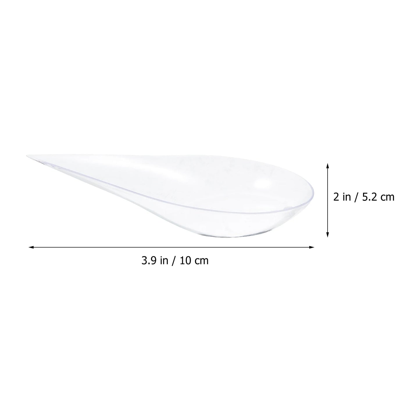 40 pz Mini Cucchiai Da Dessert Liscio Bordo Rotondo Cucchiai Usa E Getta per Gelato Zuppa Sushi Antipasto Servire Catering Forniture