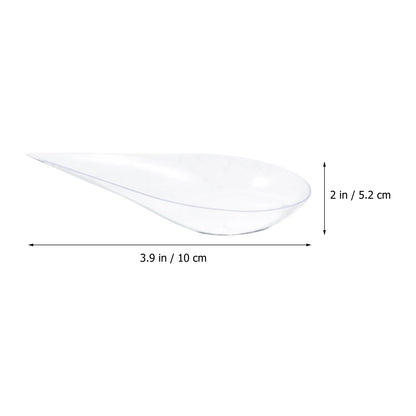 40 pz Mini Cucchiai Da Dessert Liscio Bordo Rotondo Cucchiai Usa E Getta per Gelato Zuppa Sushi Antipasto Servire Catering Forniture