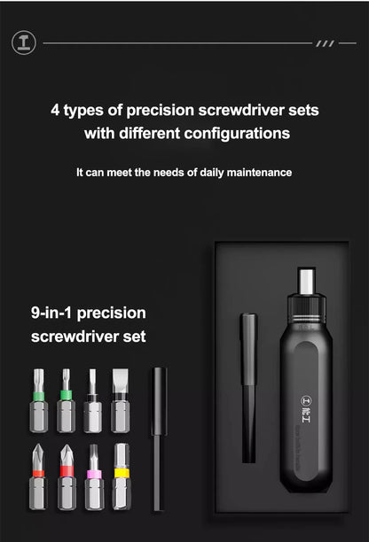 GREENERY Kit di cacciaviti 30 40 44 Set di cacciaviti magnetici smontabili di precisione Mini custodia per attrezzi per la riparazione del telefono Smart Home