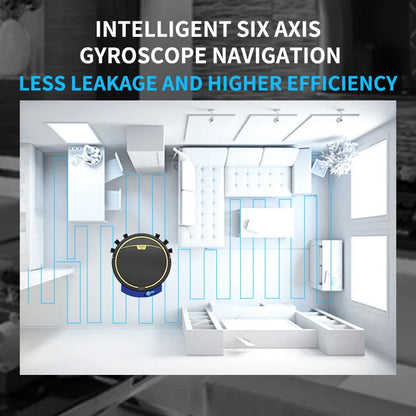 Aspirapolvere Robot Smart 2800 Pa Senza Fili Controllo Remoto Pulisce Pavimenti Asciutti e Bagnati