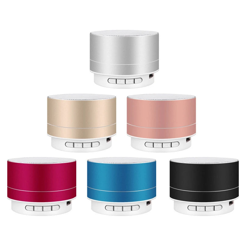 A10 Subwoofer esterno Mini altoparlante portatile Radio FM Altoparlante musicale Altoparlante wireless in lega di alluminio